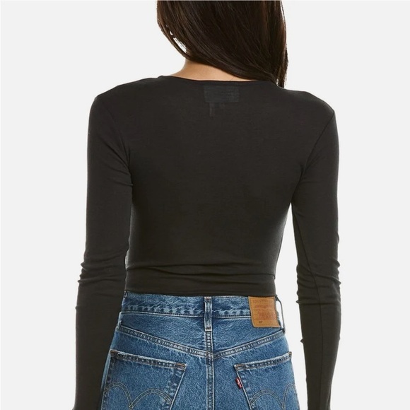 BA&SH Celia Bodysuit Black - Picture 2 of 6